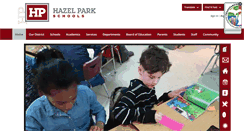 Desktop Screenshot of hazelparkschools.org