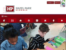 Tablet Screenshot of hazelparkschools.org